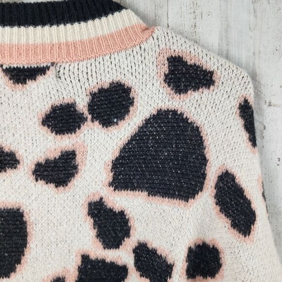 Mod Animal Print Cardigan Sweater Size M/L - Picture 10 of 10